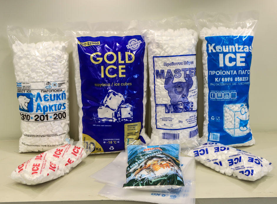 Ice cube  and Frozen Foods Bags and Packages